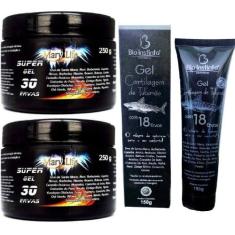 Kit 2 Super Gel 30 Ervas 250g + 1 Gel Cartilagem de Tubarão 150g - Bio