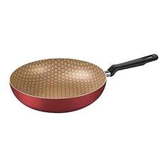 Frigideira Funda Tramontina Loreto em Alumínio com Revestimento Interno Antiaderente Starflon Max Vermelho 24 cm 2,2 L