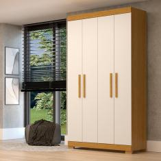 Guarda-Roupa Solteiro Canadá 4 Portas Linhamobília