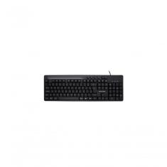 Teclado Multimidia Office Usb Preto Com Apoio Para Smartphon