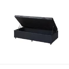 Cama Box Baú Solteiro Linhão Preto Com Pistão A Gás - Imperium do Sono