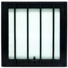 Janela Maxiar De Banheiro Com Grade 70X70 Branco - Esquadrias Brasil G