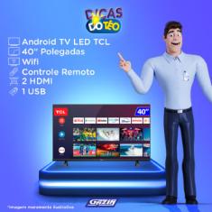 Tv 40P Tcl Led Smart Wifi Full Hd Comando Voz  - 40S615