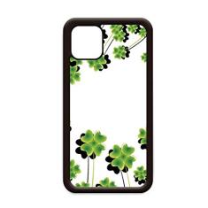 Capa Four Leaf Circle Ireland St. Patrick's Day para iPhone 12 Pro Max para Apple Mini Mobile Case Shell