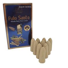 10 incensos Cone/Cascata Indiano - Palo Santo Masala Balaji Incense