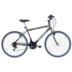 Bicicleta Aro 26 Stroll 18V cor Prata com Preto