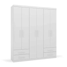 guarda-roupa casal advantage 6 pt 4 gv branco