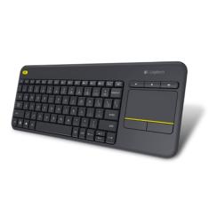 Teclado Sem Fio Com Mouse Touch Pad Integrado Logitech Bom