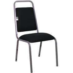 Cadeira Empilhável para Hotelaria Linha Hotel Fremon Preto