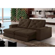 Sofa Retrátil Cuiabá 2,30m Mola Ensacada 04 Lugares Txr