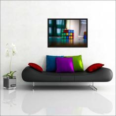 Quadro Decorativo Cubo Matemática Fórmulas Números Decorações Com Mold