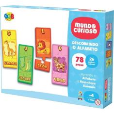 Brinquedo Educativo Descobrindo o Alfabeto 78 Peças - GGB PLAST