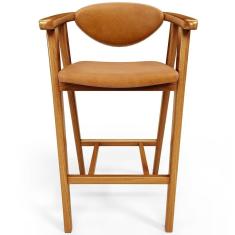 Banqueta Alta Para Cozinha Bancada Bar Sala De Jantar Fixa Cecília L02 Couríssimo Whisky