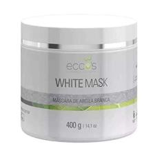 Máscara De Argila Branca Eccos Cosméticos 400g White Mask Tipo de pele:Todos