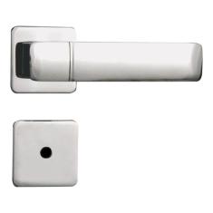 Fechadura para Porta de Banheiro com Roseta Capri 40mm MGM Cromado