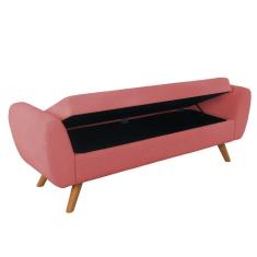 Recamier Bau Italia 1,40m Suede Rose - Inova Decor