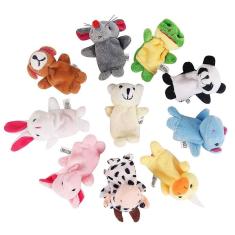 Bonecas de dedo de animal pequeno brinquedos bonitos fantoches de dedo 10pc-hh