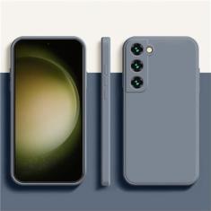 Capa de telefone de silicone líquido macio para Samsung Galaxy A52 A32 A52S A13 5G S10 S20 FE S21 22 Ultra 22 S22 PLUS Note10 20 20U, cinza, para Galaxy S20 Plus