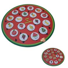 Brinquedo Educativo Pedagógico Em Madeira Jogo Da Memória De Encaixe Infantil (Jogo Memória Melancia)