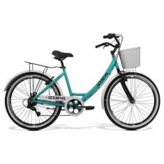 Bicicleta Feminina Gts Retrô Aro 26 Câmbio Gtsm1 Tsi 7 Marchas Freio V