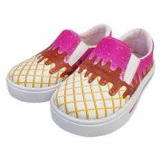 Tênis Infantil Feminino Sorvete, Magicc Kids, 25