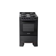 Fogão de Piso Mesa de Vidro Suggar Cook Glass 4 Bocas Preto Bivolt - FGVCG410PT