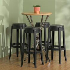 Conjunto 4 Banquetas em Polipropileno Shine Plus - UZ