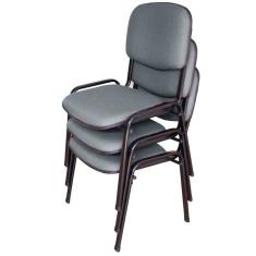 03 Cadeiras para Auditórios Linha Hotel Auditório Cinza