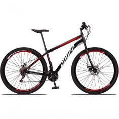 Bicicleta 29 Dropp Sport Aço 21 Marchas Freio A Disco Preto+vermelho