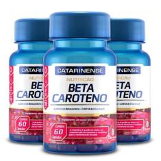 Kit 3 Beta Caroteno Catarinense Pharma 60 Cápsulas