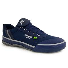 Tenis Ad Masc Futsal, Randall, Adulto Unissex, Azul/Prata, 33