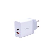 Carregador de tomada turbo com entrada USB e USB-C OEX CG203-36W - Branco