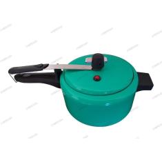 Panela De Pressão 3L Verde Turquesa Tampa Pintada Exclusiva