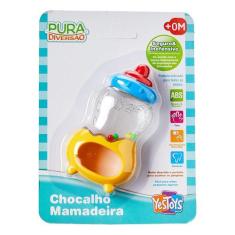 Chocalho Mamadeira com Bolinhas - Pura Diversão - Yes Toys
