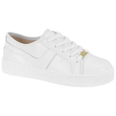 Tênis Casual Moleca 5712.329 Feminino - Branco/Branco-Feminino