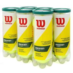 Bola de Tênis Wilson Championship Regular Duty Saibro Pack com 6 Tubos