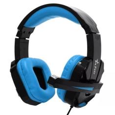 Headset Fone Gamer Pc Notebook Microfone Fr-512 Azul