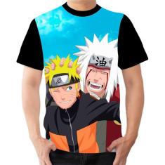Camiseta Camisa Jiraya E Naruto Personalizada Anime Naruto
