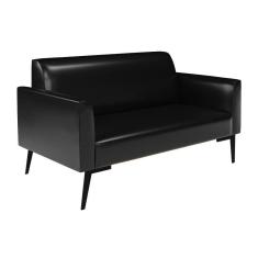 Sofá Namoradeira Pés Villach Marisa Corano D03 - D\`rossi Cor Preto