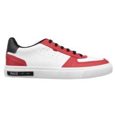 Tênis Coca Cola Hoop Branco/vermelho Masculino, 38