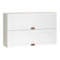 Armário Aéreo Basculante Duplo 120 cm 2 Portas Agatha Luciane Móveis, 