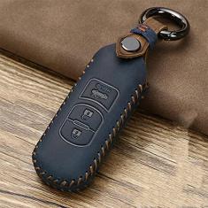 Capa para porta-chaves do carro, capa de couro inteligente, adequado para Mazda 2 3 6 Atenza Axela Demio CX5 CX3 CX7 CX9 2015-2019, porta-chaves do carro ABS inteligente para chaves