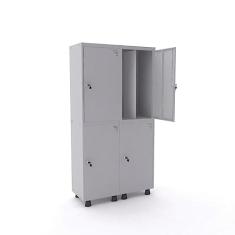 Roupeiro 4 Portas Aço Pandin Móveis