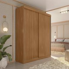 Guarda-roupa Solteiro 2 Portas de Correr 2 Gavetas Peônia Yescasa Amendola Touch