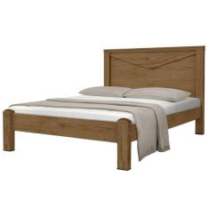 Cama Queen Size Rústica Com Cabeceira Imperatriz Cedro
