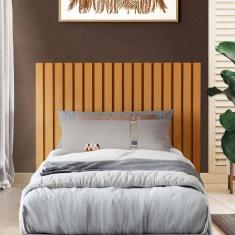 Cabeceira Ripado Maracá 109cm Para Cama de Solteiro Nature - Rede Móveis