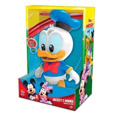 Boneco Vinil Donald c/ Mickey 27cm - Articulado Lider