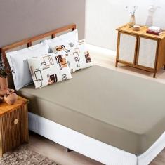 Jogo de Cama Quality Solteiro 2 Pçs Malha Grossa 100% Algodão - Bia EN