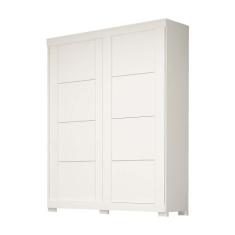 Guarda Roupa Solteiro 2 Portas de Correr Helena Prime ACP MÓVEIS Branc