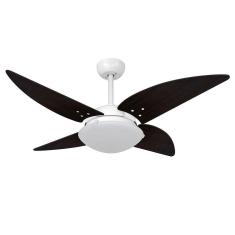 Ventilador De Teto Volare Branco Vd300 4 Pás Tabaco 220V